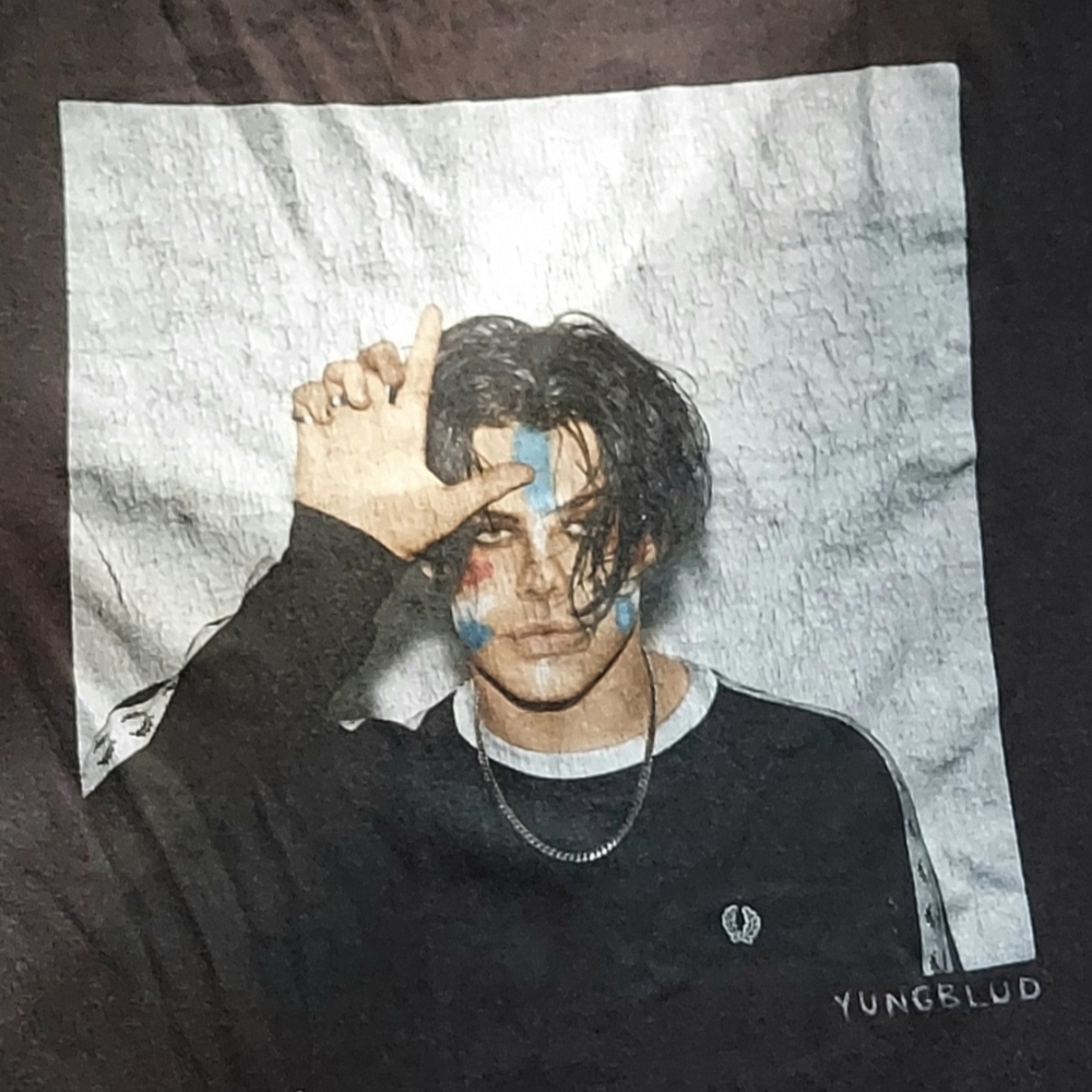 Black Graphic T-Shirt with Yungblud Print